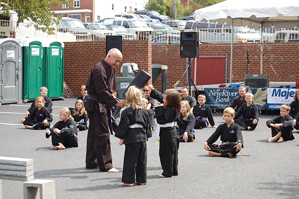 Kempo Karate Demo Little Dragons Block Drills