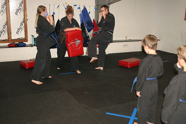 Kempo Karate Kids Class Punching and kicking drills