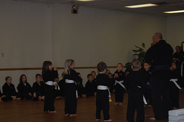 Kempo Karate Christmas Demo Little Dragons Escape and Control Self Defense