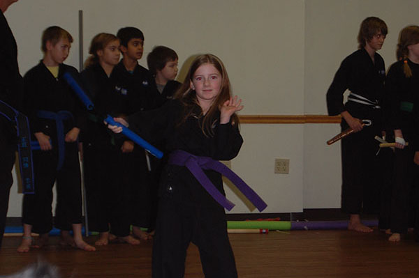 Kempo Karate Christmas Demo kids class low rider skit