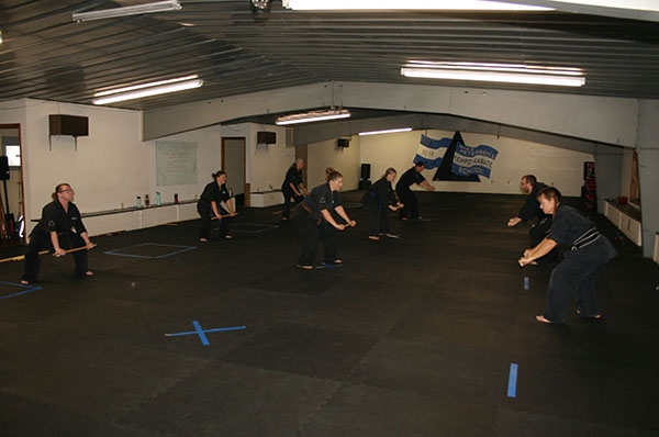 Kempo Karate Weapons club  form